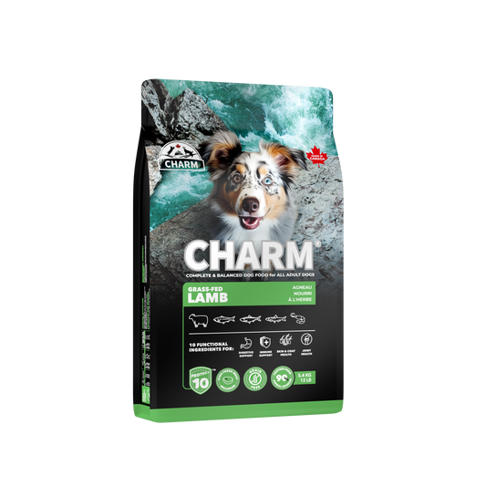 CHARM Protect10™ 超能精華無穀物草飼羊狗糧|包裝側面