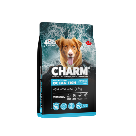 CHARM Protect10™ 超能精華無穀物海洋魚狗糧|包裝側面