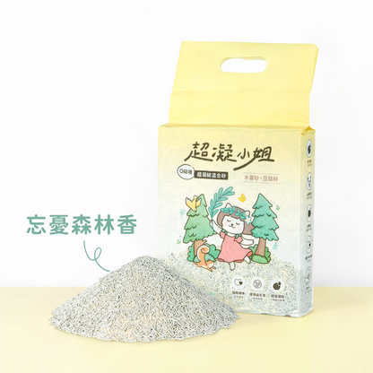 Lady N 超凝小姐 超凝結混合貓砂｜忘憂森林香｜2.4kg