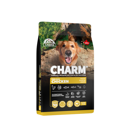 CHARM Protect10™ 超能精華無穀物走地雞狗糧｜包裝側面