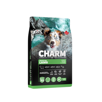 CHARM Protect10™ 超能精華無穀物草飼羊狗糧｜包裝側面