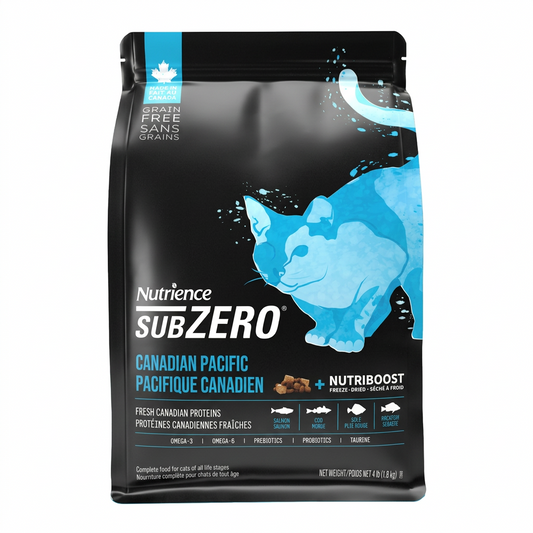 NUTRIENCE SubZero Canadian Pacific 海洋魚肉凍乾粒貓糧｜正面包裝（容量以選項為準）