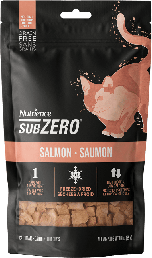 NUTRIENCE SubZero 鮮三文魚凍乾貓用小食｜正面包裝（容量以選項為準）