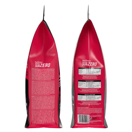 NUTRIENCE SubZero Prairie Red 鮮牛肝凍乾粒貓糧｜包裝側面